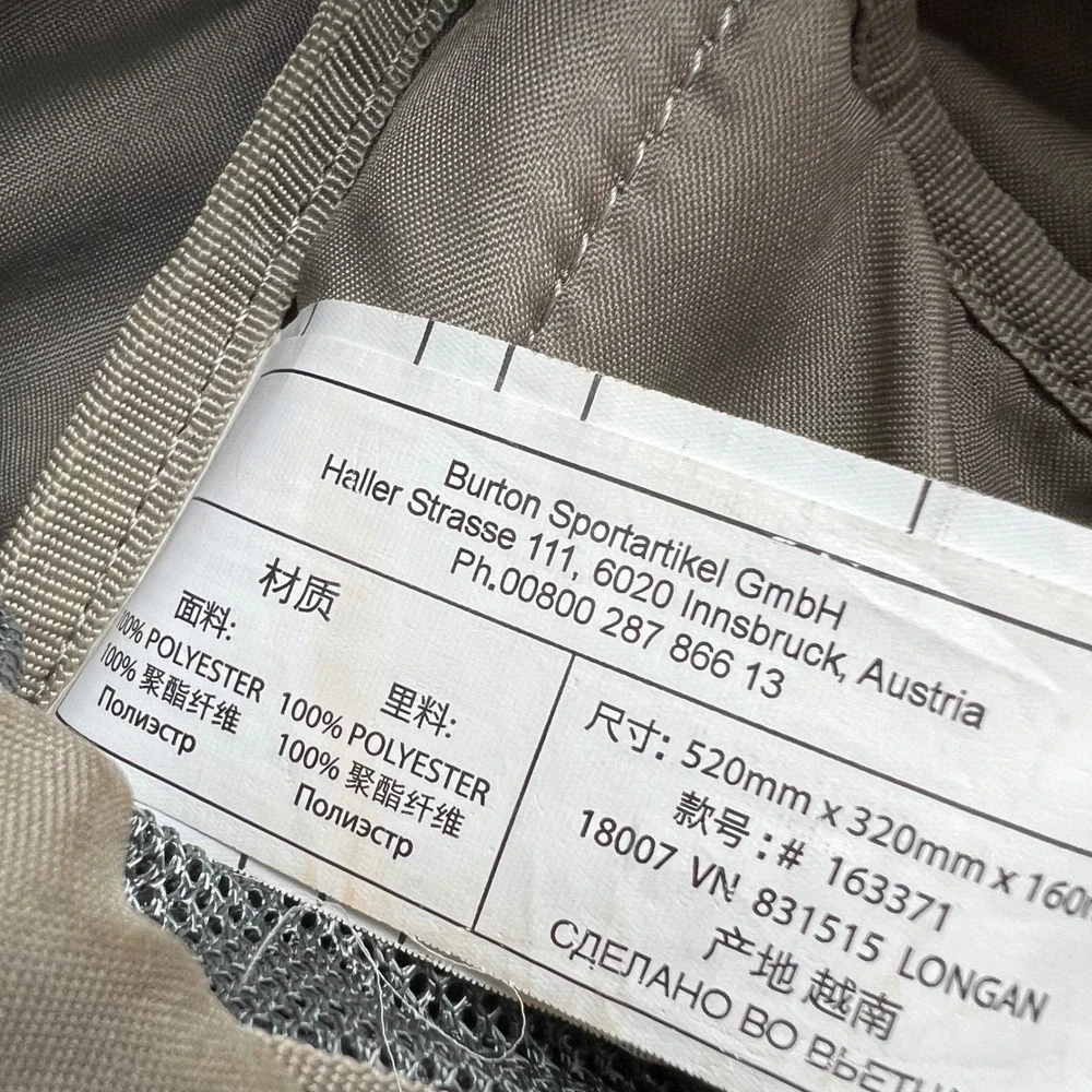 Burton Tinder Backpack Sage Green National‎ Park Patches Rucksack 25L Ripstop